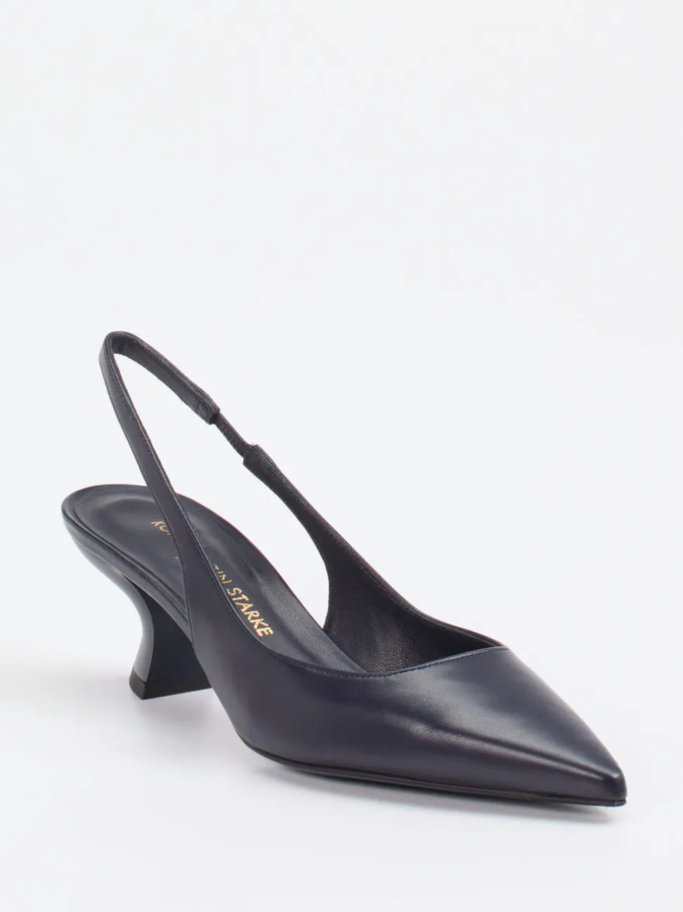 Konstantin Starke – Slingback-Pumps aus Lammleder Blau