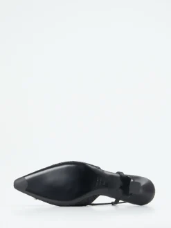 Konstantin Starke – Slingback-Pumps aus Flechtleder schwarz