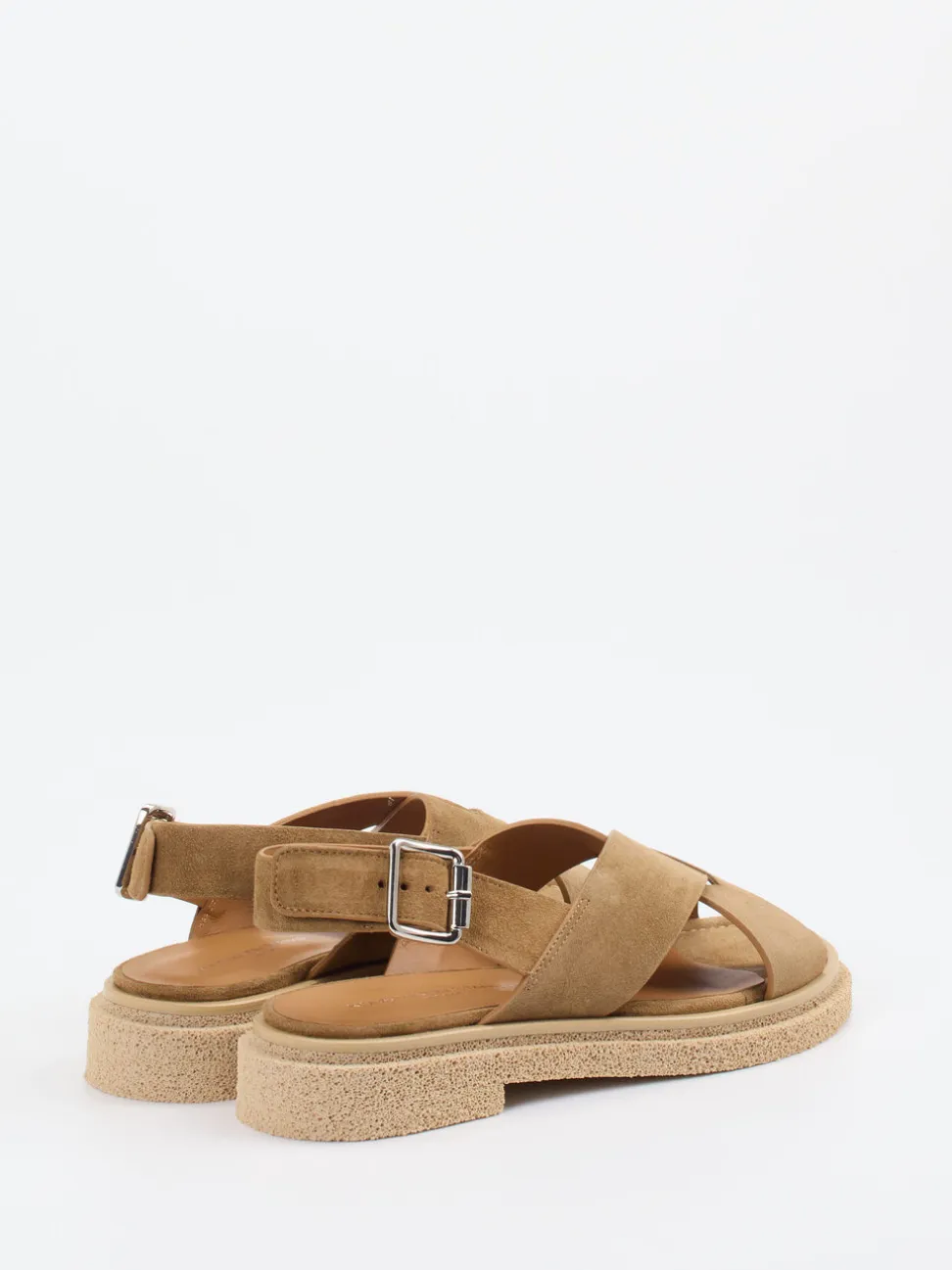 Konstantin Starke – Slingback-Sandale aus Veloursleder sand