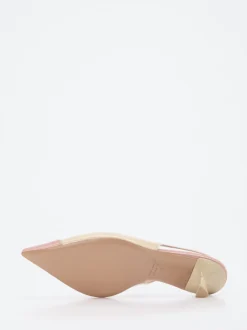 Konstantin Starke – Slingback-Pumps aus Lackleder Cremebeige
