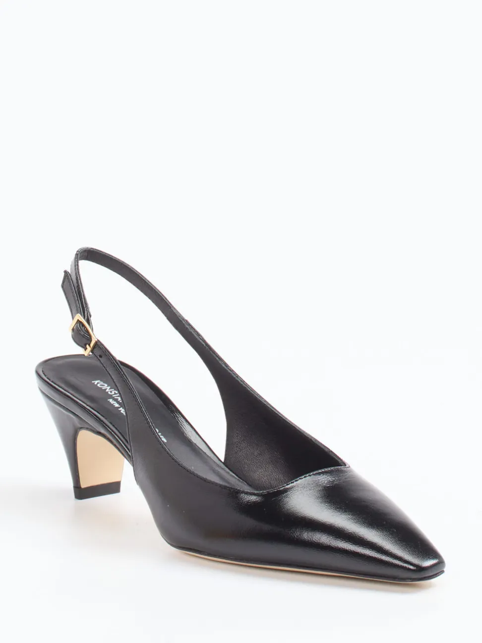 Konstantin Starke – Slingback-Pumps aus Lackleder Schwarz