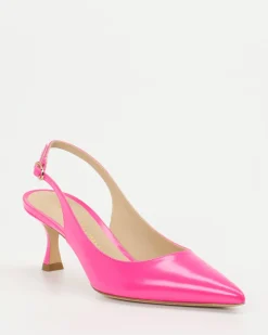 Konstantin Starke – Slingback-Pumps aus Hochglanzleder pink