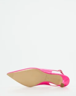 Konstantin Starke – Slingback-Pumps aus Hochglanzleder pink