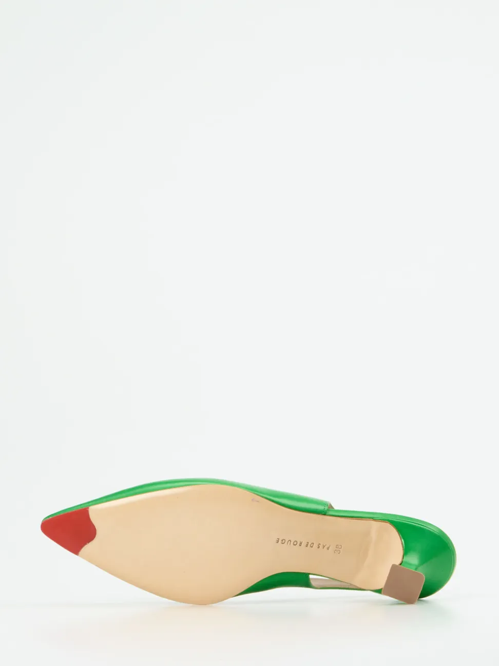 Konstantin Starke – Slingback-Pumps aus Lammleder grün