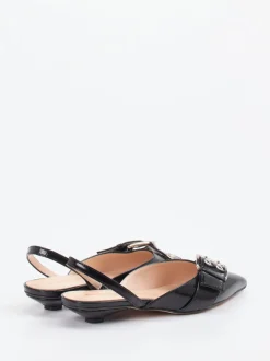 Konstantin Starke – Slingback-Ballerinas aus Lackleder Schwarz