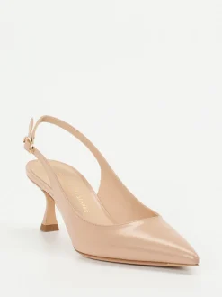 Konstantin Starke – Slingpumps aus Hochglanzleder beige