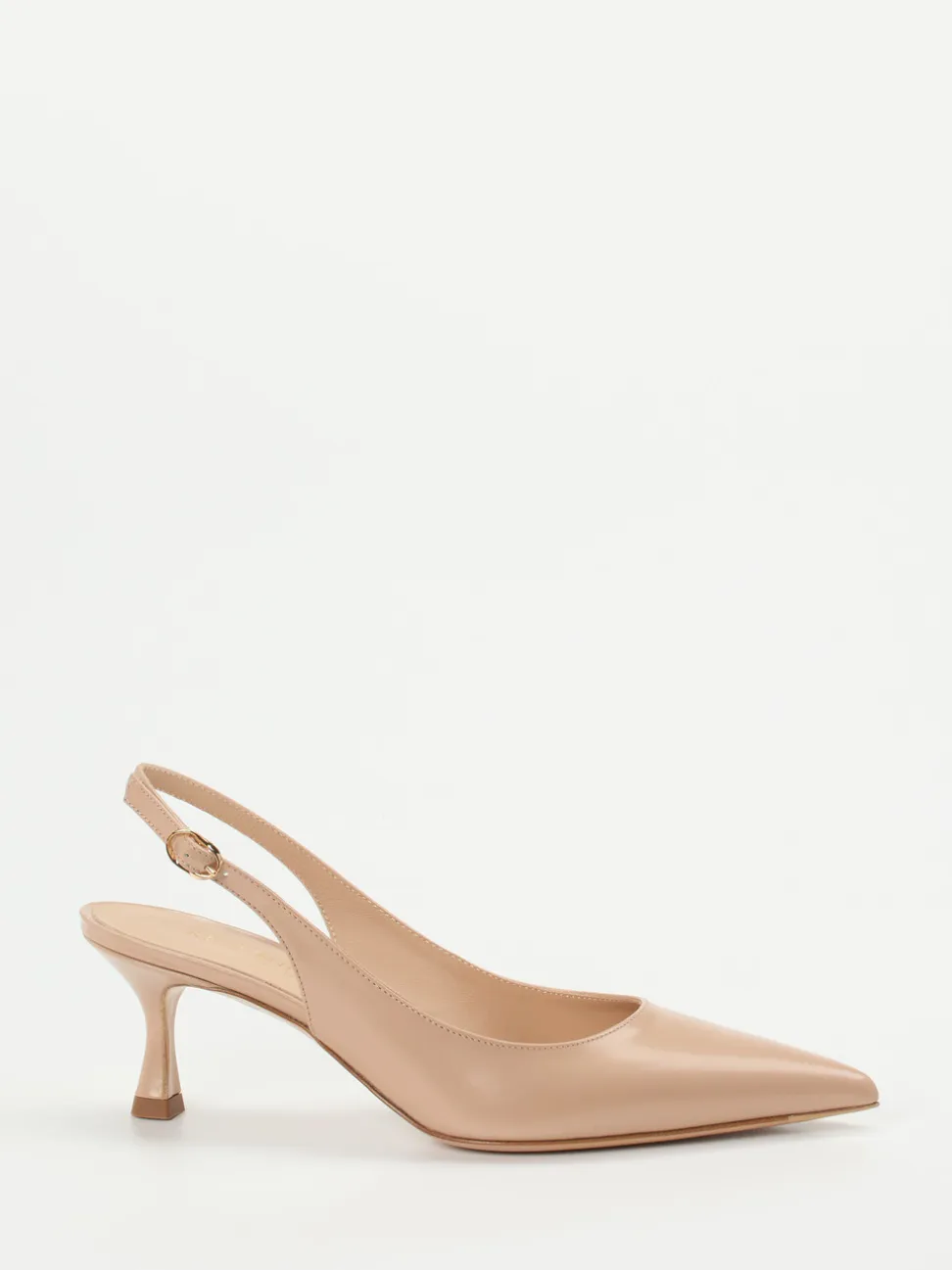 Konstantin Starke – Slingpumps aus Hochglanzleder beige