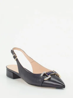 Konstantin Starke – Slingpumps aus Lammleder Dunkelblau