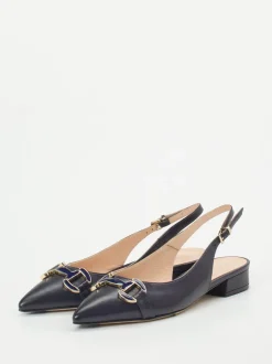 Konstantin Starke – Slingpumps aus Lammleder Dunkelblau