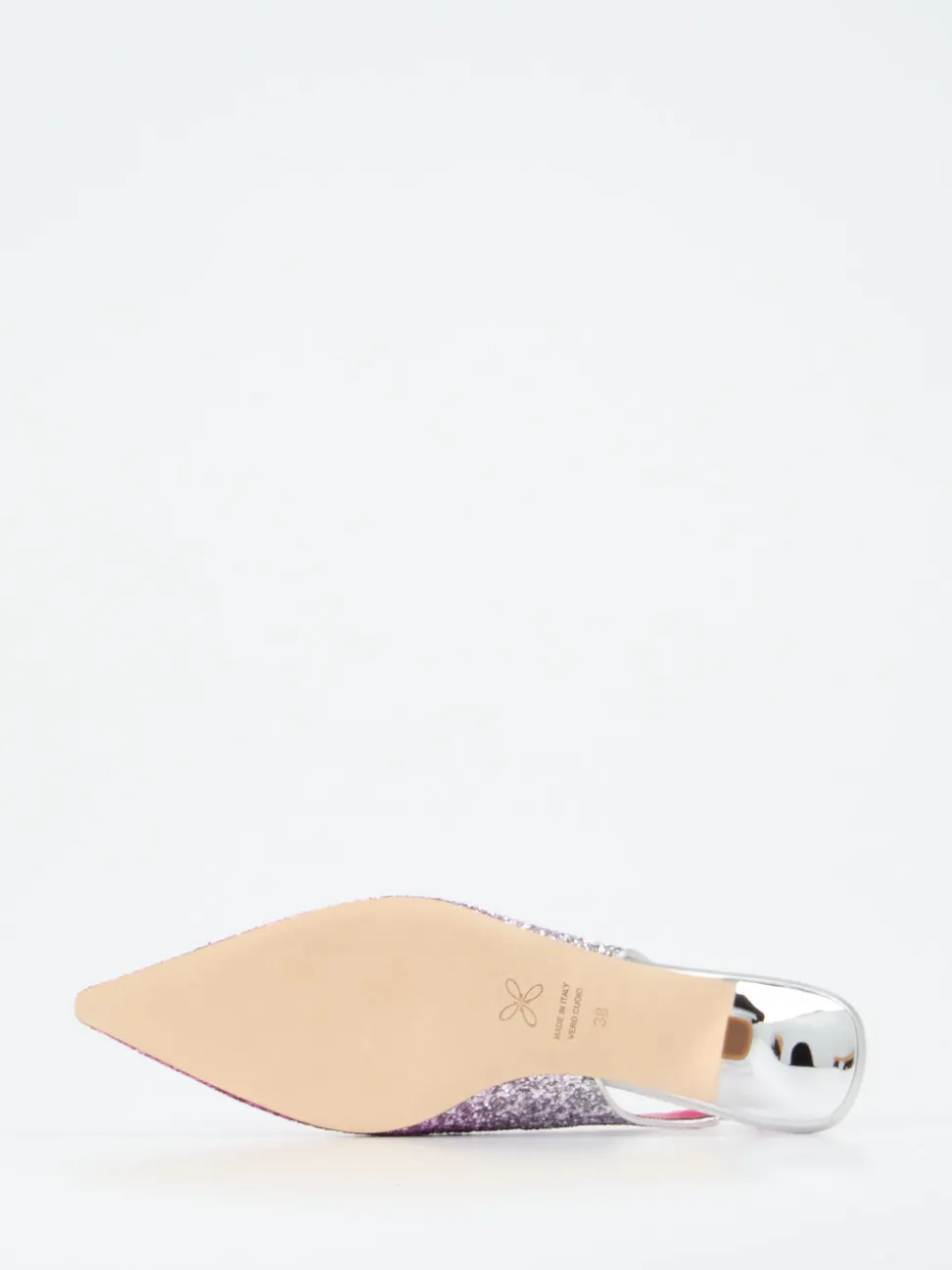 Konstantin Starke – Slingpumps aus Metallicleder Pink