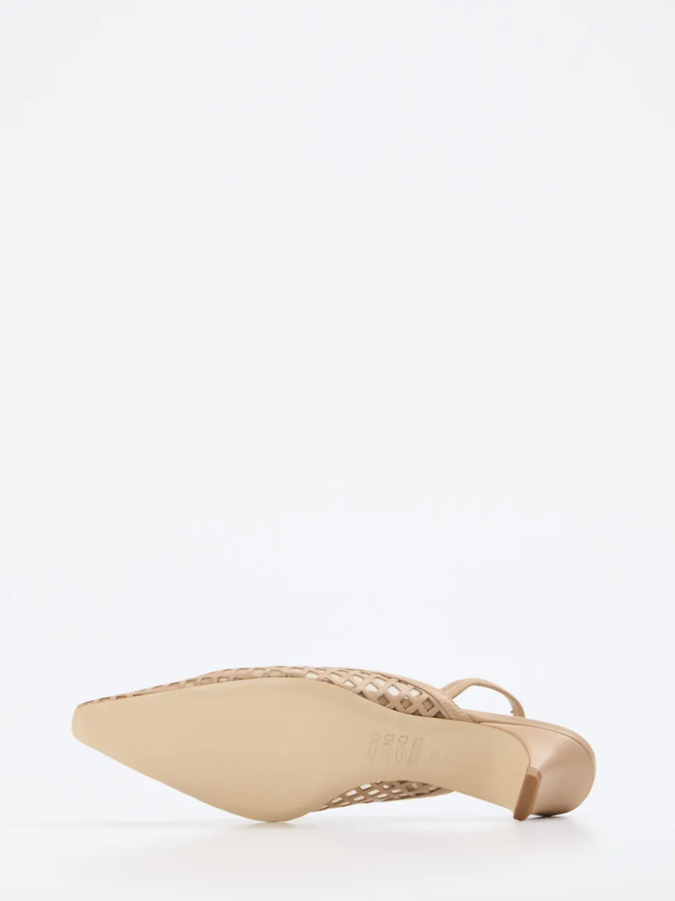 Konstantin Starke – Slingpumps aus Lammleder beige Mesh