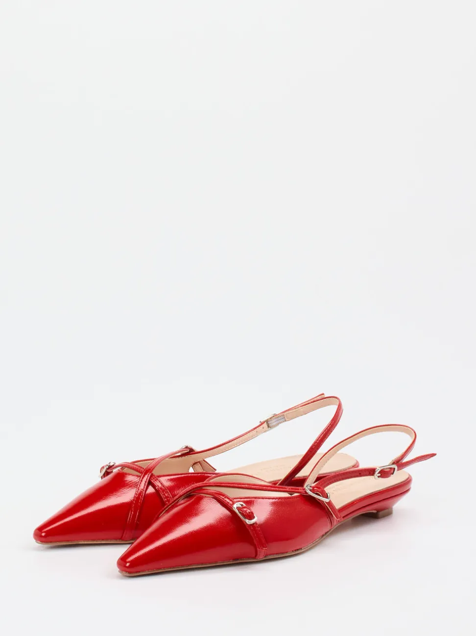 Konstantin Starke – Slingpumps aus Lackleder in Rot