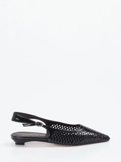 Konstantin Starke – Slingpumps aus Lackleder Schwarz