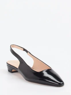 Konstantin Starke – Slingpumps aus Lackleder Schwarz