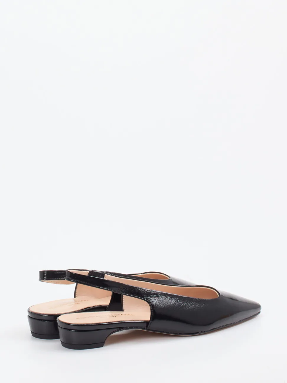Konstantin Starke – Slingpumps aus Lackleder Schwarz