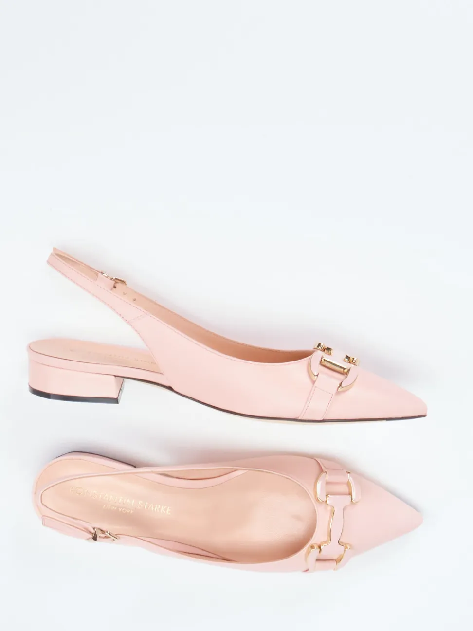 Konstantin Starke – Slingpumps aus Lammleder in Rosé