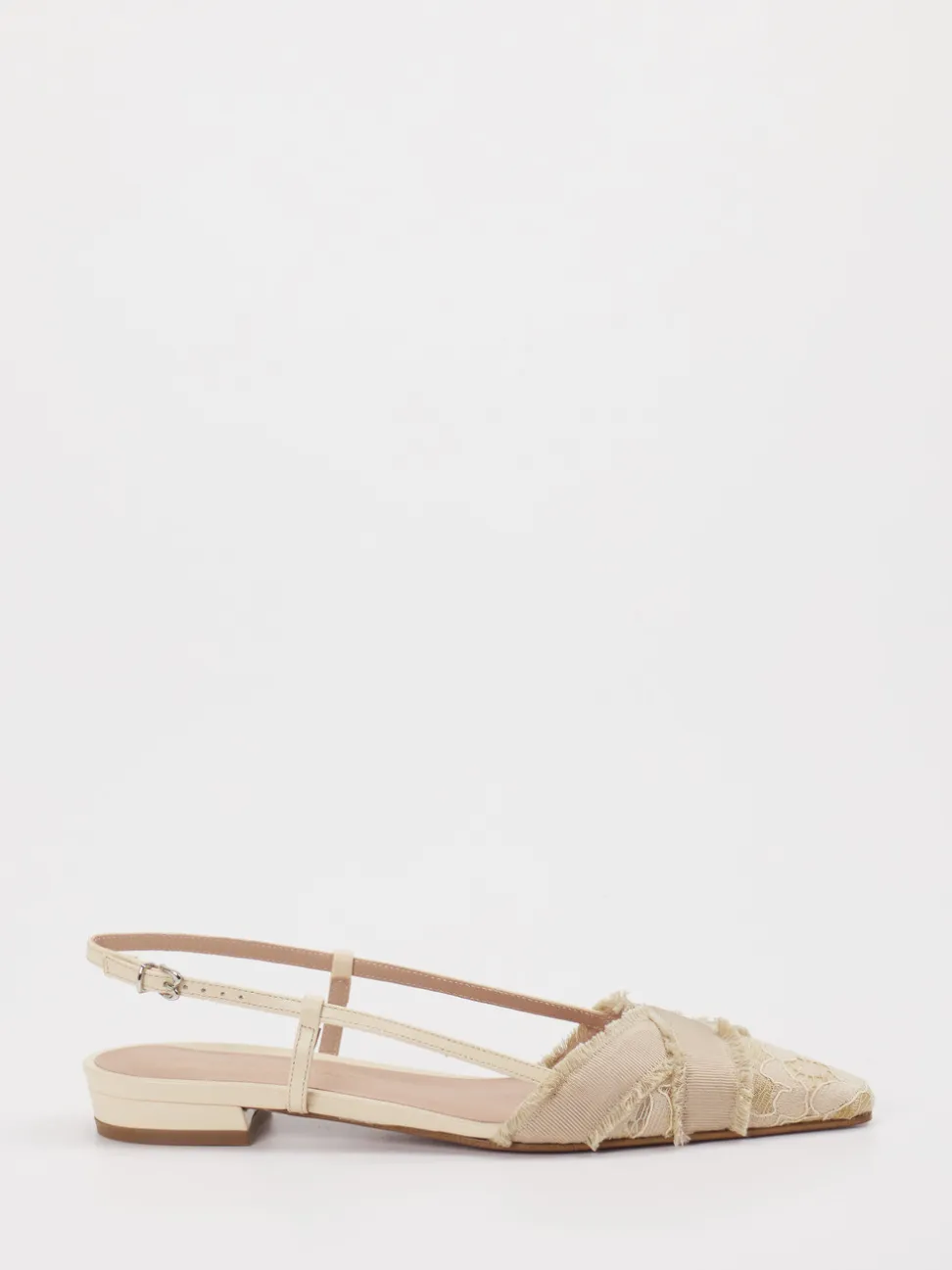 Konstantin Starke – Slingpumps aus Spitze in Beige