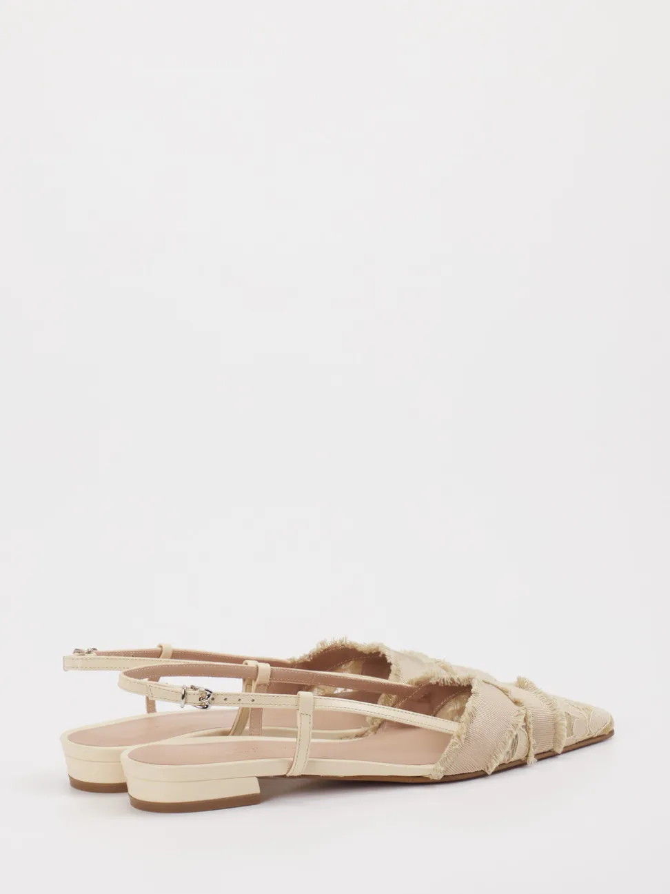 Konstantin Starke – Slingpumps aus Spitze in Beige