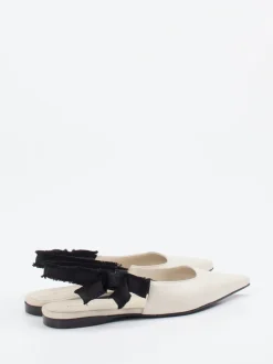 Konstantin Starke – Slingpumps aus Kalbleder cremeweiß