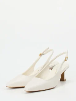 Konstantin Starke – Slingpumps aus Lammleder cremeweiß