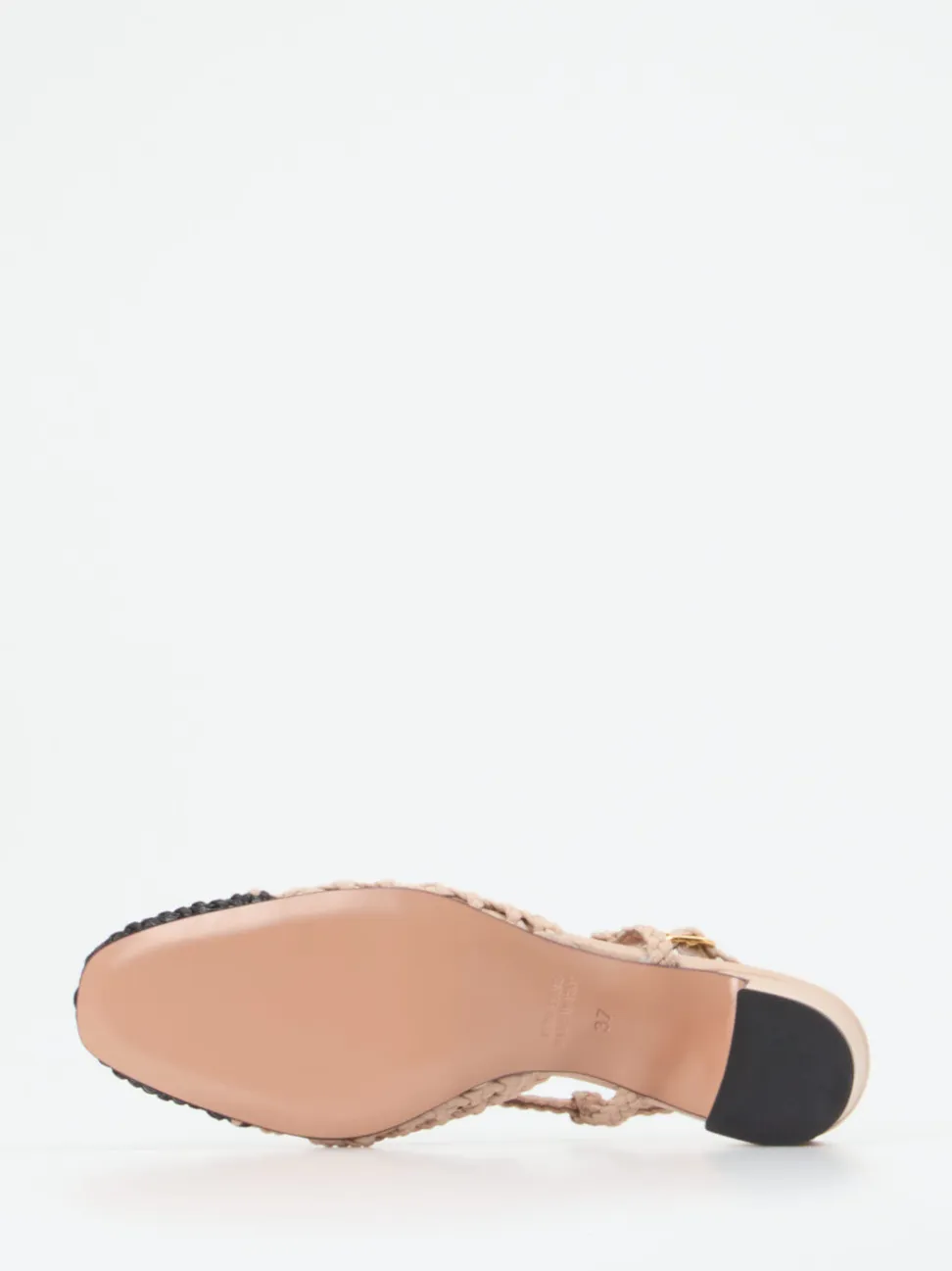 Konstantin Starke – Slingpumps aus Flechtleder beige