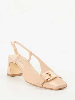 Konstantin Starke – Slingpumps aus Lackleder nude