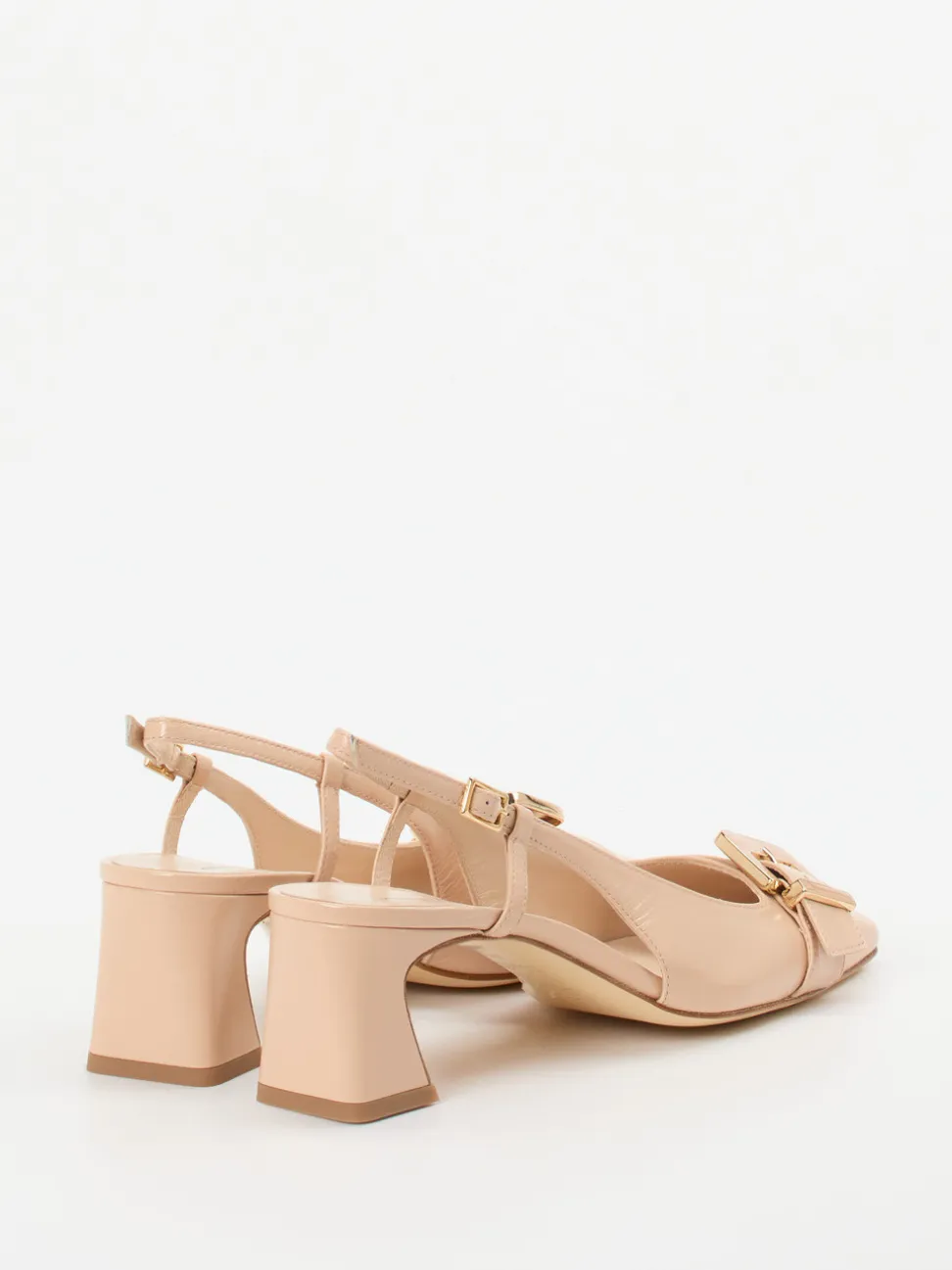 Konstantin Starke – Slingpumps aus Lackleder nude