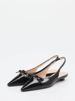 Konstantin Starke – Slingpumps aus Lammleder Schwarz