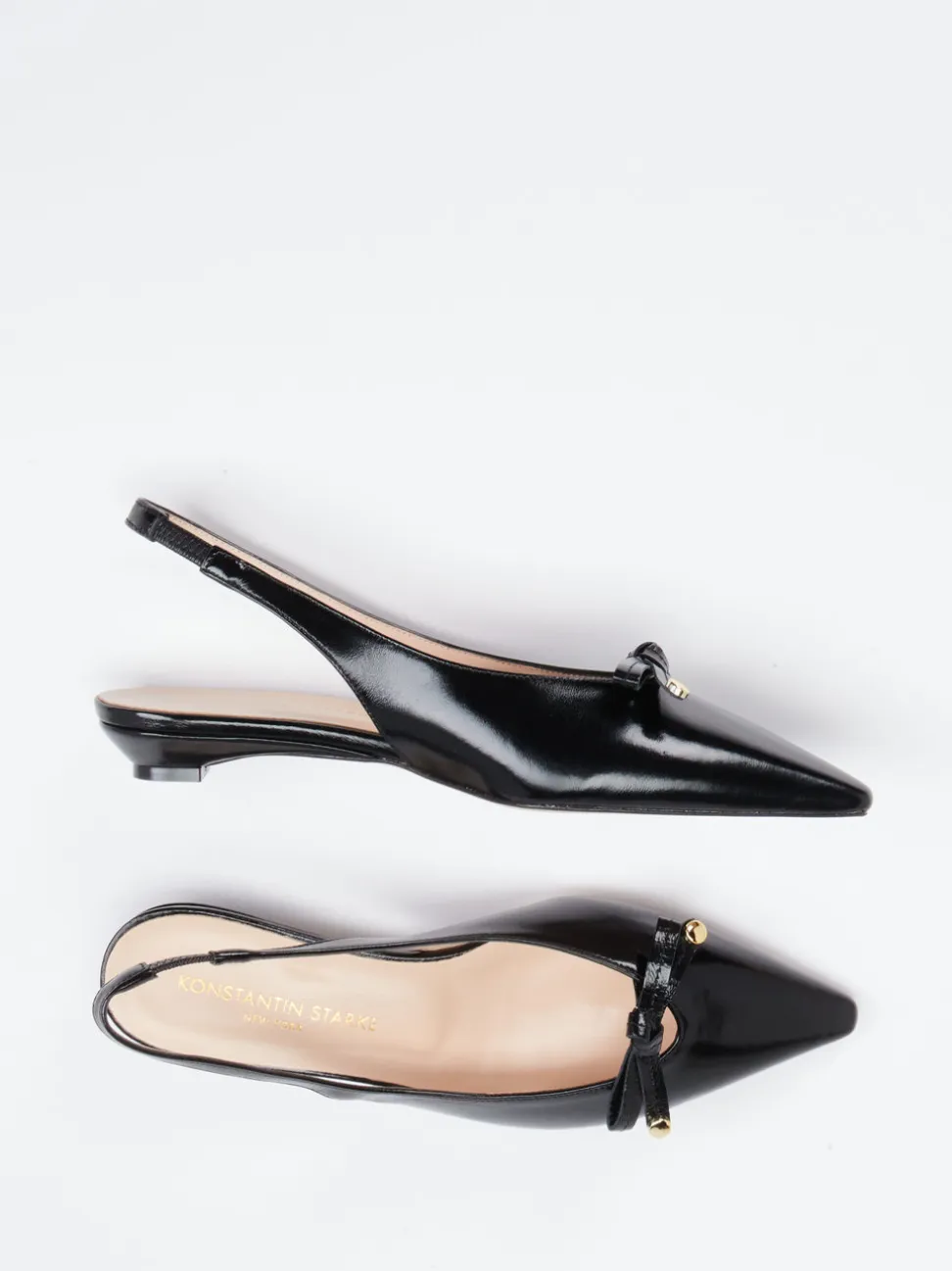 Konstantin Starke – Slingpumps aus Lammleder Schwarz