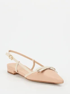 Konstantin Starke – Slingpumps aus Lammleder Rosébeige