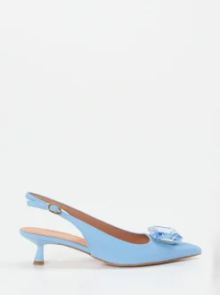 Konstantin Starke – Slingpumps aus Lammleder Himmelblau