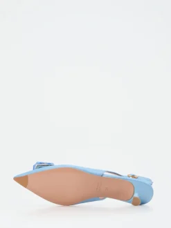 Konstantin Starke – Slingpumps aus Lammleder Himmelblau
