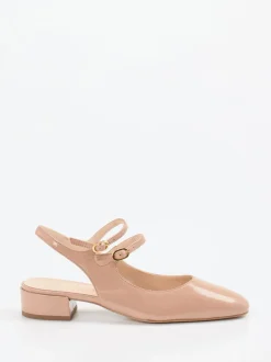 Konstantin Starke – Slingpumps aus Lackleder Nude