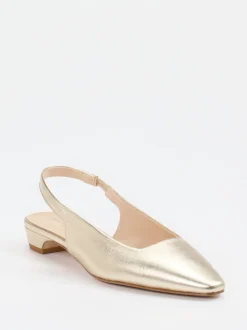 Konstantin Starke – Slingpumps aus Lammleder Gold