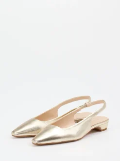Konstantin Starke – Slingpumps aus Lammleder Gold