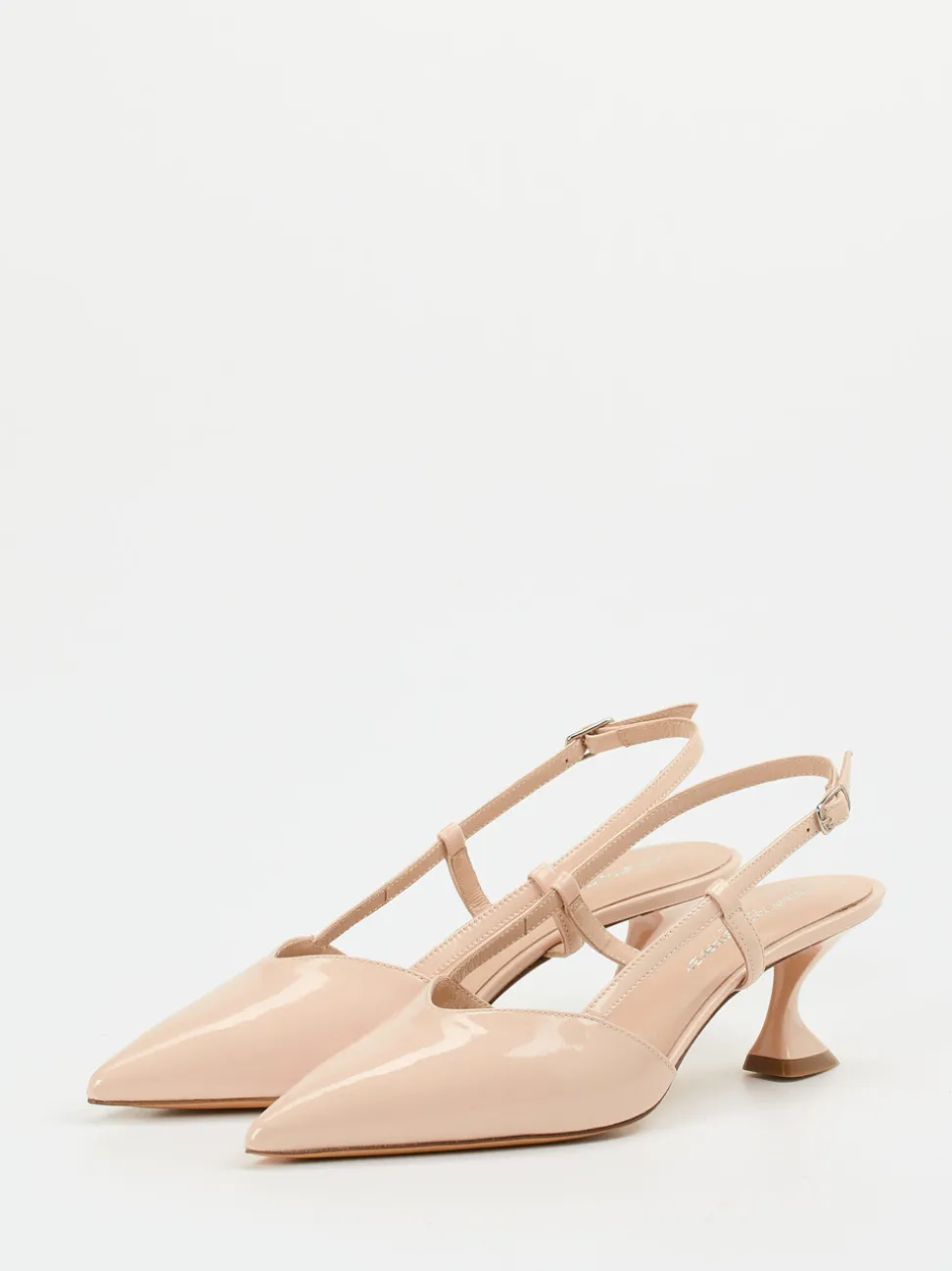Konstantin Starke – Slingpumps aus Lackleder Rosé-Beige