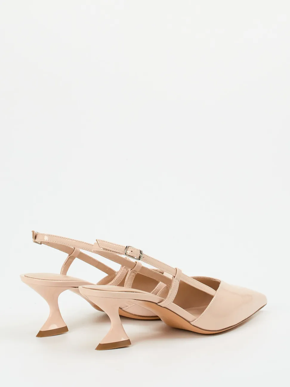 Konstantin Starke – Slingpumps aus Lackleder Rosé-Beige