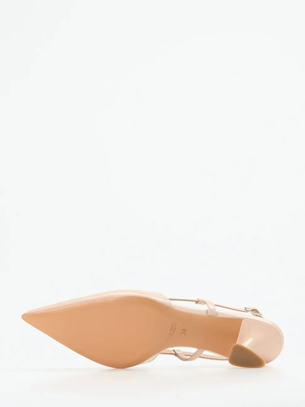 Konstantin Starke – Slingpumps aus Lackleder Rosé-Beige