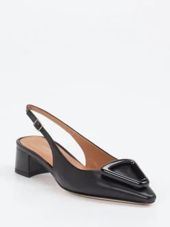 Konstantin Starke – Slingpumps aus Lammleder Schwarz