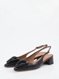 Konstantin Starke – Slingpumps aus Lammleder Schwarz