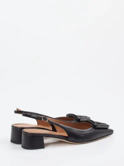 Konstantin Starke – Slingpumps aus Lammleder Schwarz