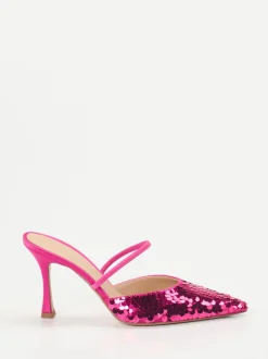 Konstantin Starke – Slingpumps aus Metallic mit Pailletten
