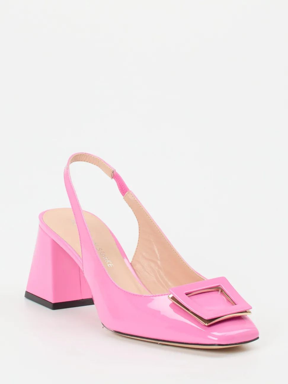 Konstantin Starke – Slingpumps aus Lackleder Pink