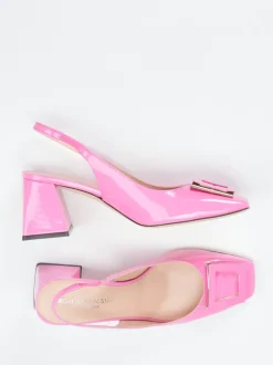 Konstantin Starke – Slingpumps aus Lackleder Pink