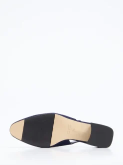 Konstantin Starke – Slingpumps aus Veloursleder Dunkelblau
