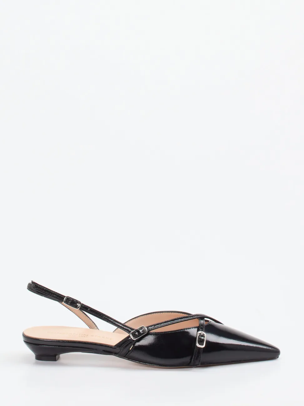 Konstantin Starke – Slingpumps aus Lackleder schwarz