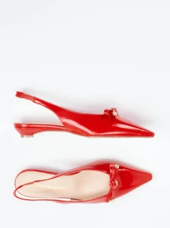 Konstantin Starke – Slingpumps aus Lackleder in Rot