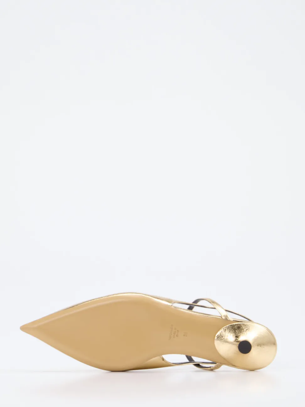 Konstantin Starke – Slingpumps aus Metallicleder Gold