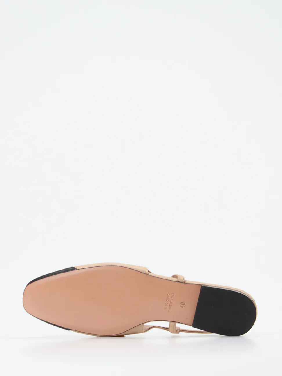 Konstantin Starke – Slingpumps aus Lammleder Beige-Schwarz