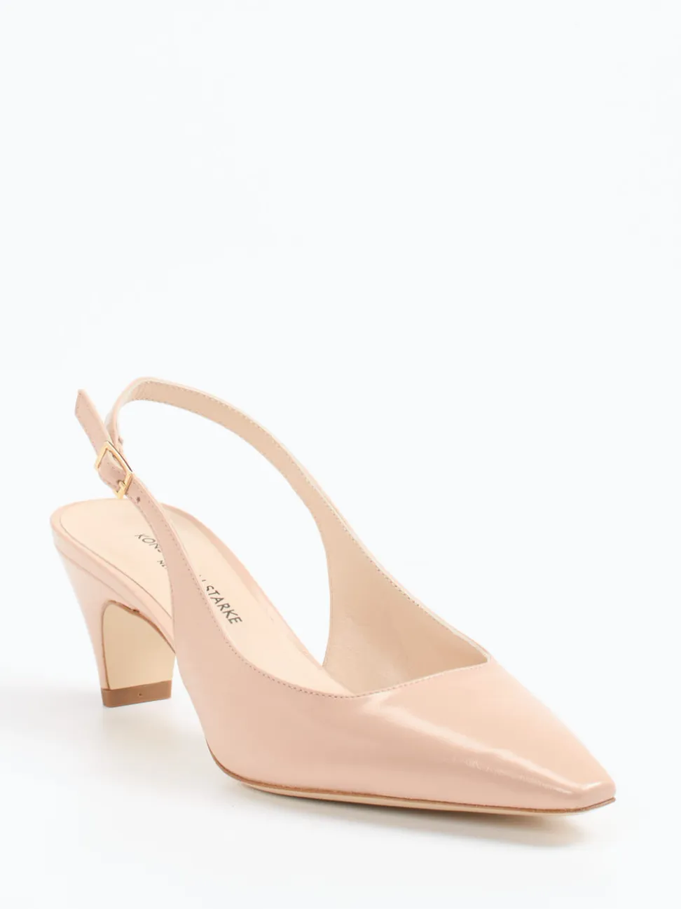 Konstantin Starke – Slingpumps aus Lack-Ziegenleder Nude